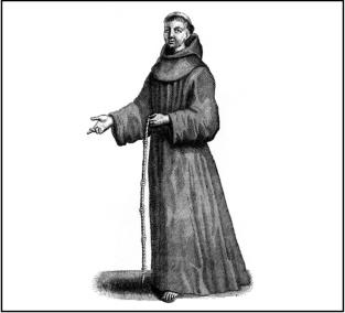 Image of a Franciscan monk