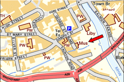 Location map of museum